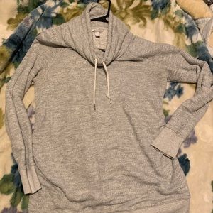 Liz Lange Grey Maternity Cowl Neck Sweater